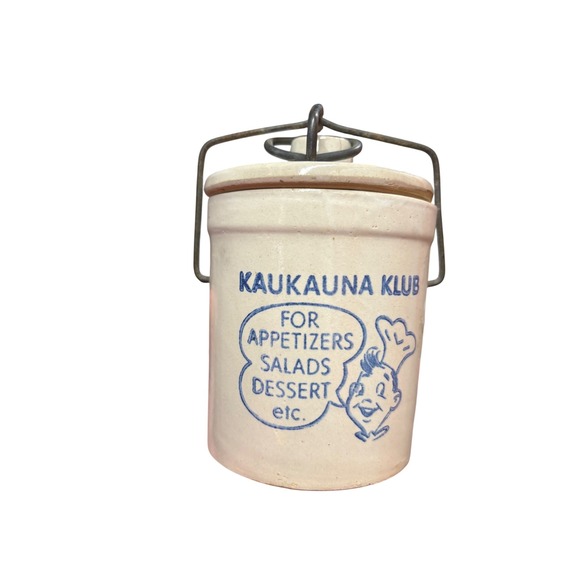 Kaukauna Klub Other - Kaukauna Klub Crock Jar Vintage Cheese Advertisement piece with Lid